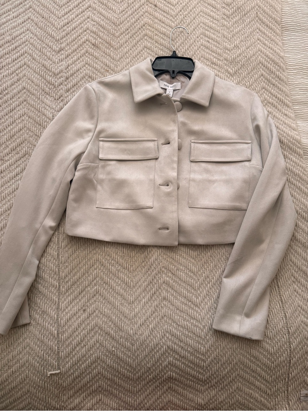 Nine West Cropped Cream Jacket